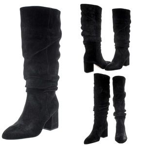 SPLENDID “Phoenix” Slouchy Suede Block Heel Boots